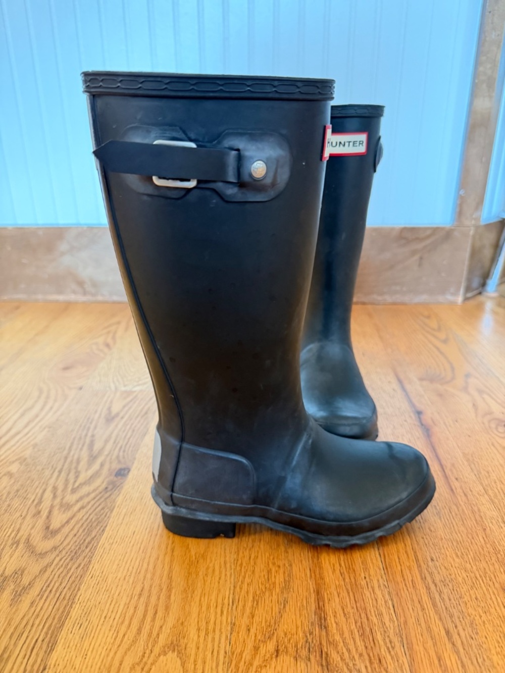 Hunter Original Kids' Classic Rain Boot in Black (Little Kid/Big Kid: Size US 1) - Picture 6 of 11